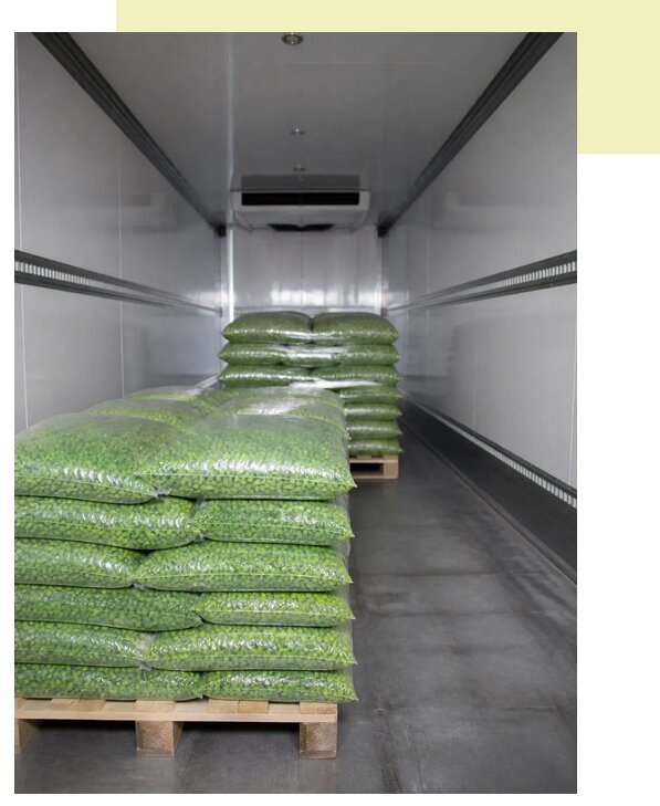 Перевозка зеленого горошка в Каширу по цене от 5571 р. | Агросервис-Кшр